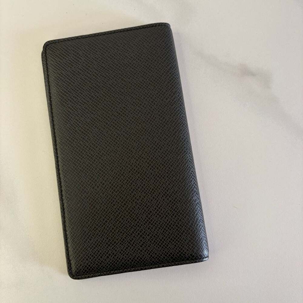 Louis Vuitton Taiga Leather Long Wallet Ardoise Black - Picture 9 of 9